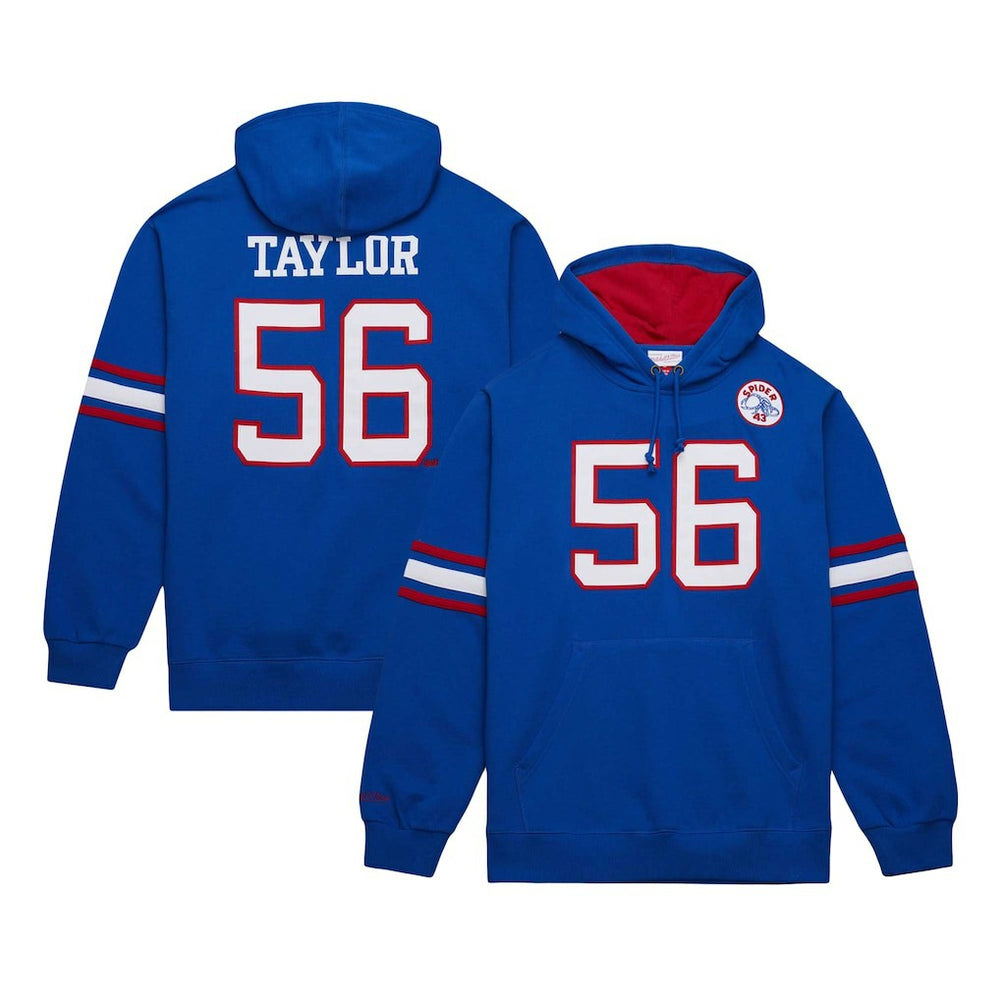 New York Giants Mitchell & Ness Lawrence Taylor  Retired Player Name & Number Pullover Hoodie