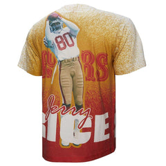 San Francisco 49ers Mitchell & Ness Jerry Rice  Burst Retired Player T-Shirt