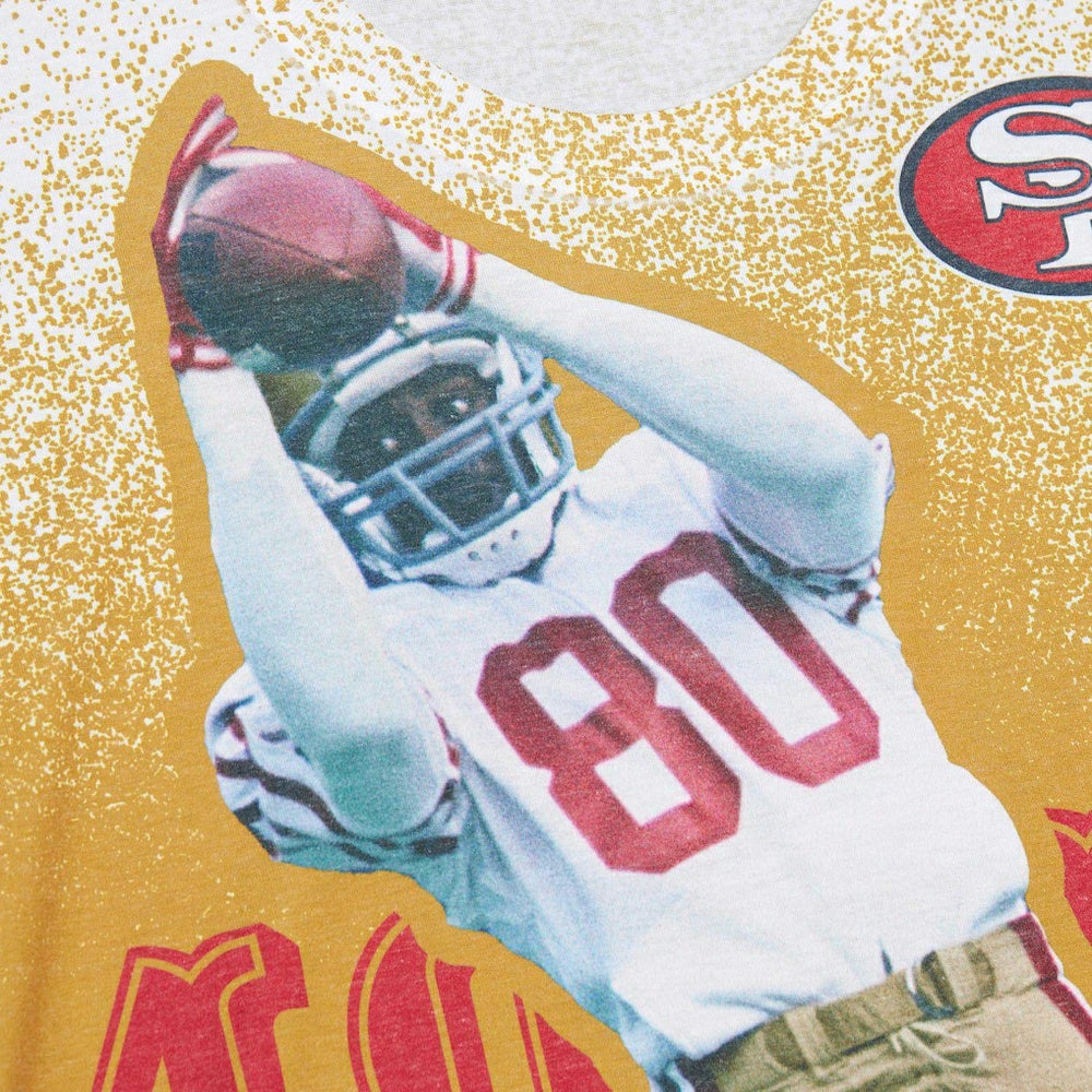 San Francisco 49ers Mitchell & Ness Jerry Rice  Burst Retired Player T-Shirt