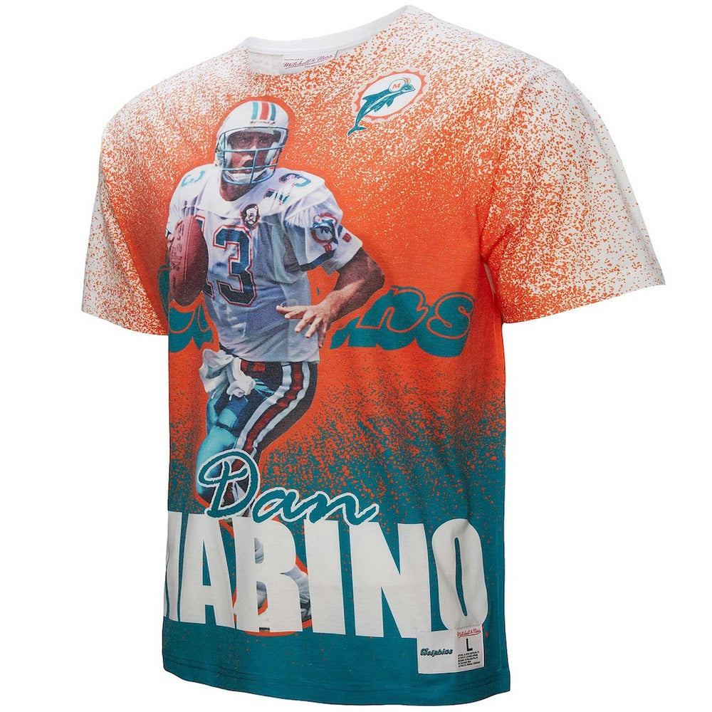 Miami Dolphins Mitchell & Ness Dan Marino  Burst Retired Player T-Shirt