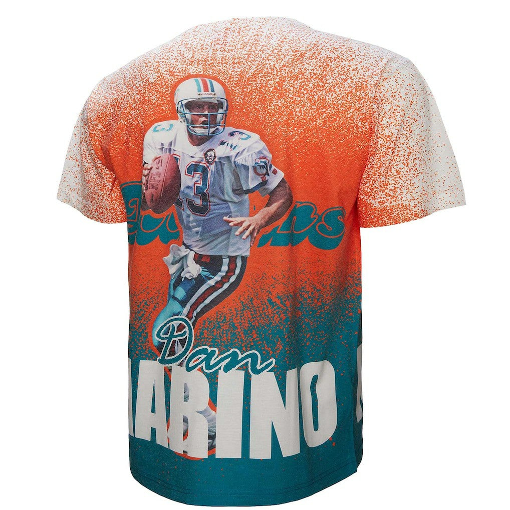 Miami Dolphins Mitchell & Ness Dan Marino  Burst Retired Player T-Shirt