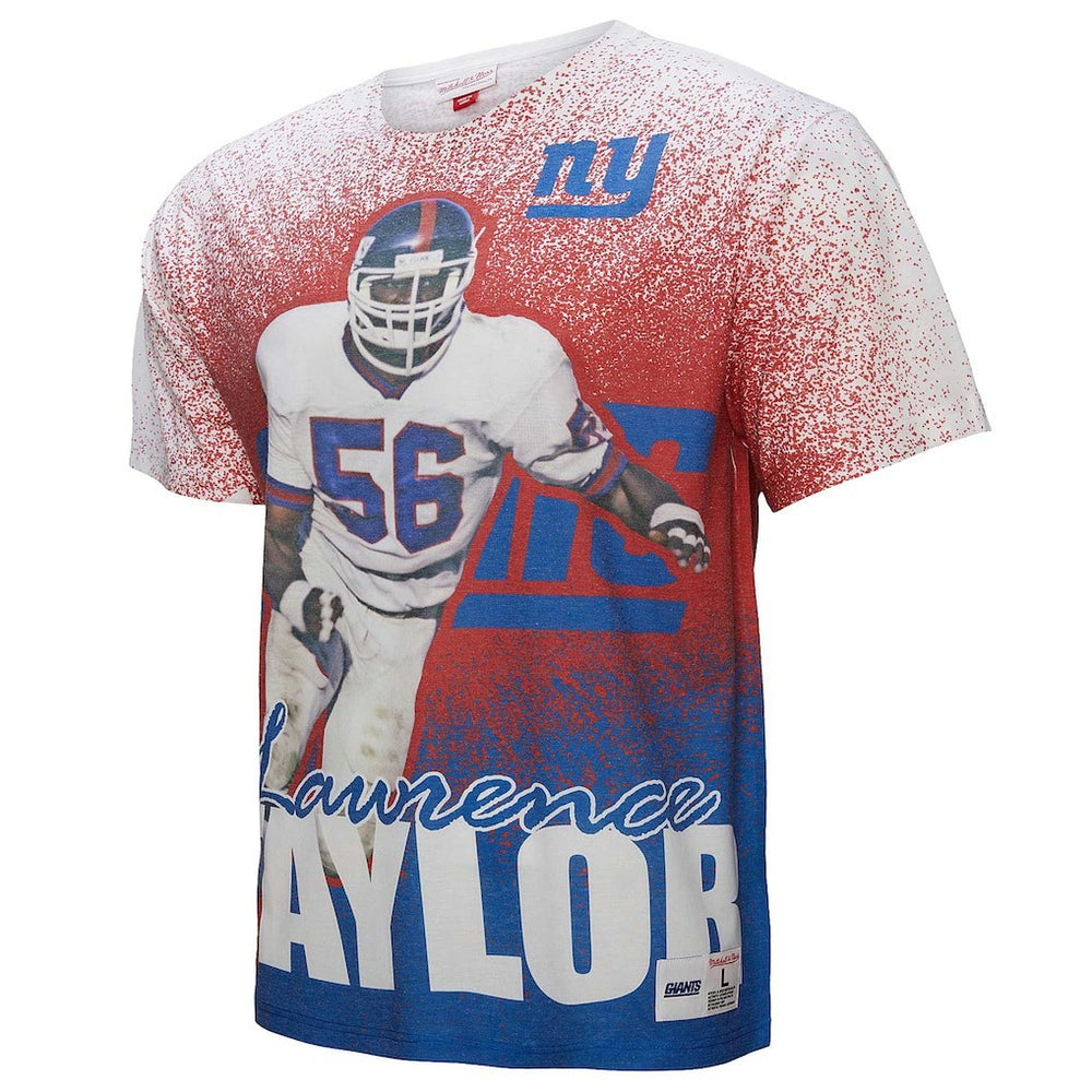 New York Giants Mitchell & Ness Lawrence Taylor  Burst Retired Player T-Shirt