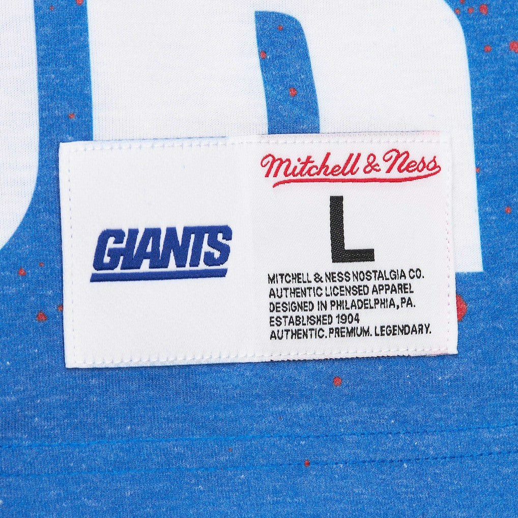 New York Giants Mitchell & Ness Lawrence Taylor  Burst Retired Player T-Shirt