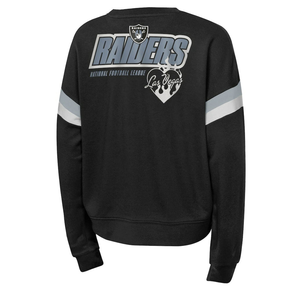 Las Vegas Raiders  Girls Eternal Love Pullover Sweatshirt