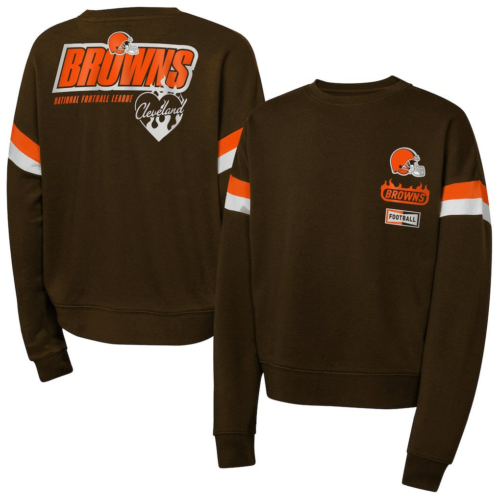 Cleveland Browns  Girls Eternal Love Pullover Sweatshirt