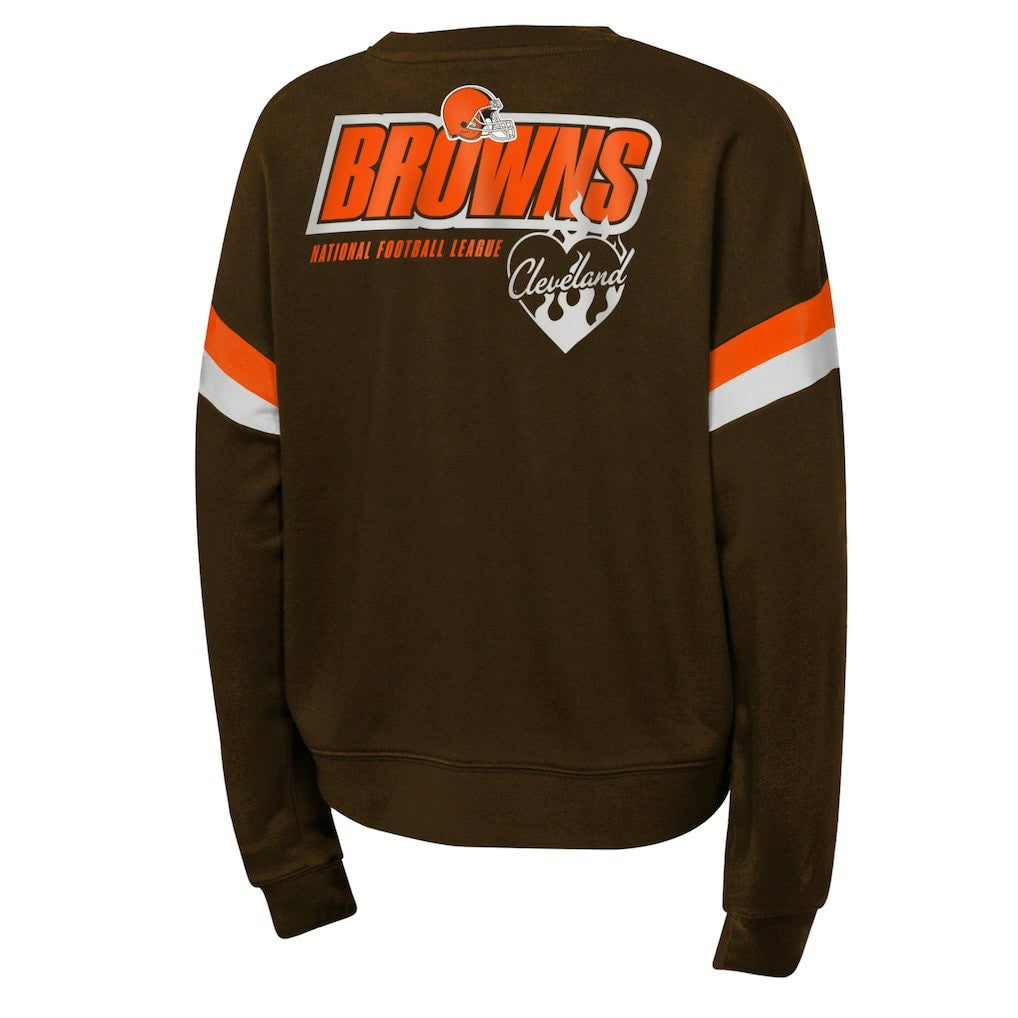 Cleveland Browns  Girls Eternal Love Pullover Sweatshirt