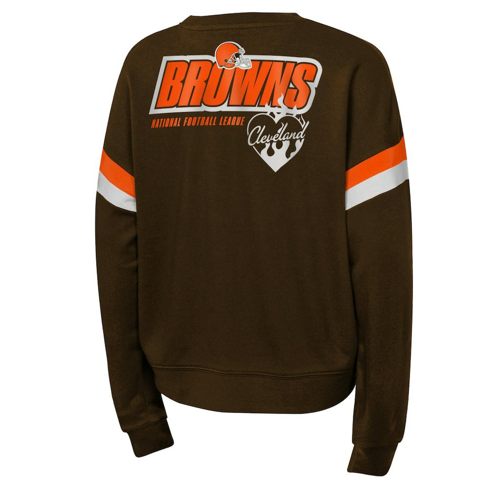 Cleveland Browns  Girls Eternal Love Pullover Sweatshirt
