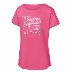 Washington Commanders  Girls Youth Signal Caller Dolman T-Shirt