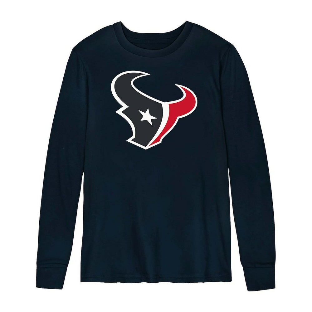 Houston Texans  Preschool Primary Logo Long Sleeve T-Shirt