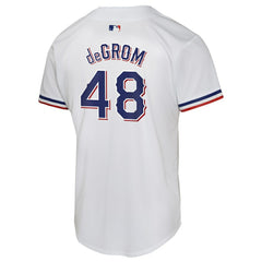 Jacob deGrom Texas Rangers Nike Youth Home Game Player Jersey | MLB New