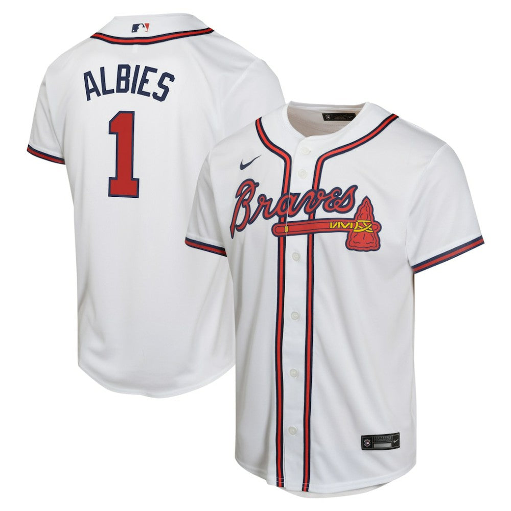 Ozzie Albies Atlanta Braves Nike Youth Home Game Player Jersey | MLB US