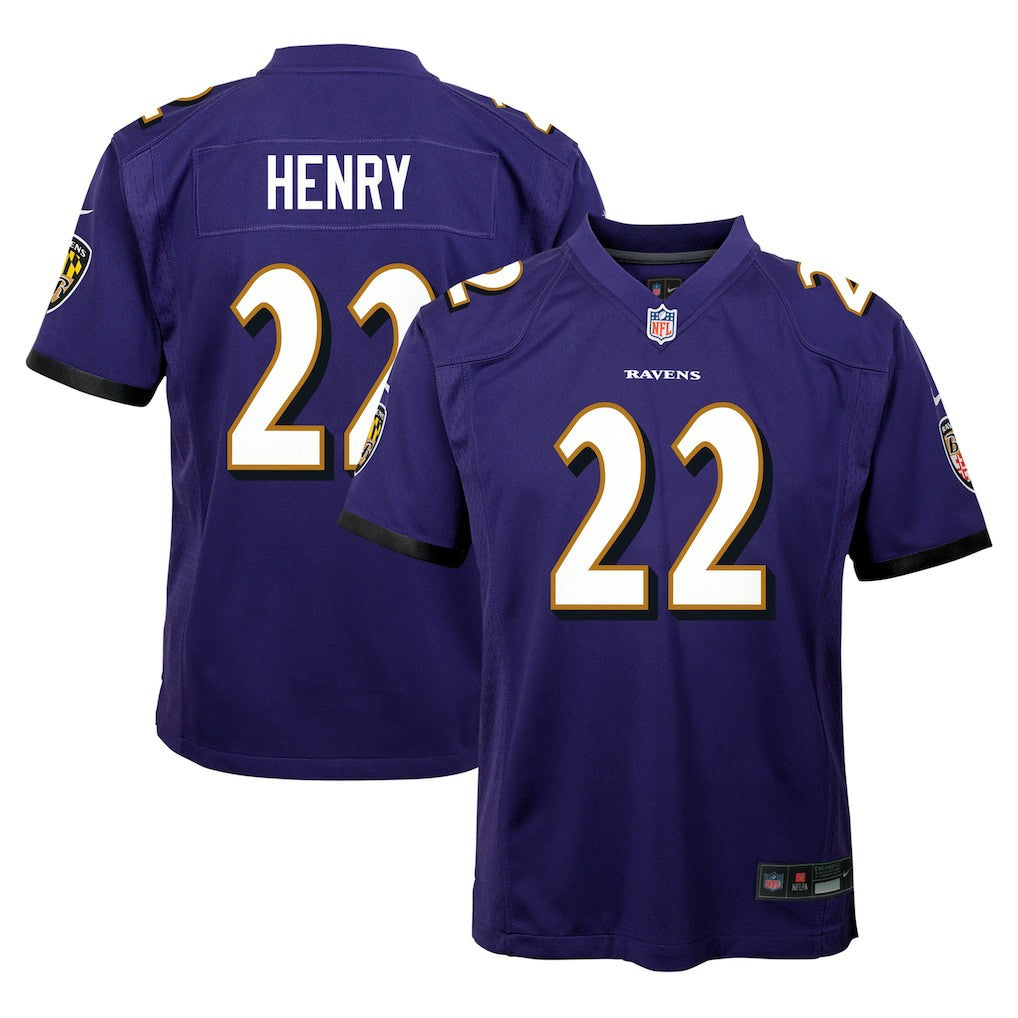 Baltimore Ravens Nike Derrick Henry  Youth Game Jersey