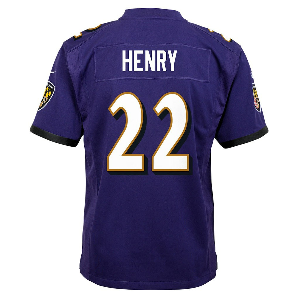 Baltimore Ravens Nike Derrick Henry  Youth Game Jersey