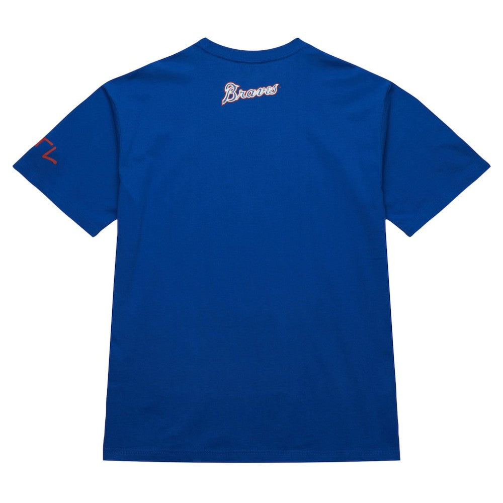 Hank Aaron Atlanta Braves Mitchell & Ness Cooperstown Collection Heavyweight Premium Player Vintage Logo T-Shirt | MLB Outlet