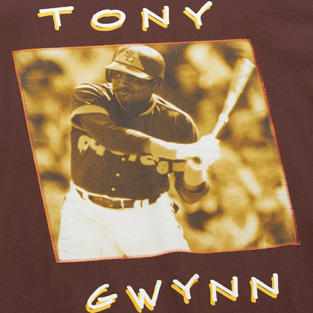 Tony Gwynn San Diego Padres Mitchell & Ness Cooperstown Collection Heavyweight Premium Player Vintage Logo T-Shirt | MLB Sale