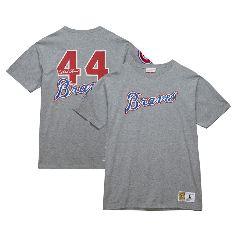 Hank Aaron Atlanta Braves Mitchell & Ness Cooperstown Collection Legends T-Shirt | MLB US