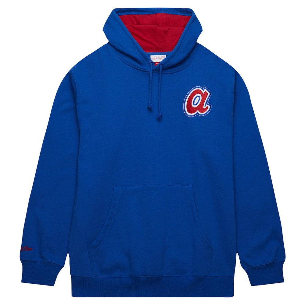 Hank Aaron Atlanta Braves Mitchell & Ness Vintage Logo Name & Number Pullover Hoodie | MLB Sale