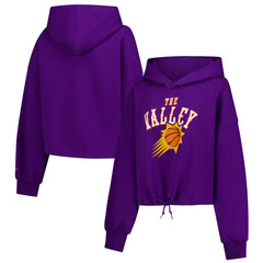 Phoenix Suns Women's 2024/25 City Edition Cropped Pullover Hoodie New