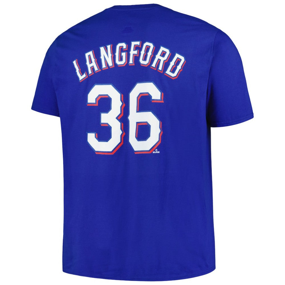 Wyatt Langford Texas Rangers Fanatics Big & Tall Name & Number T-Shirt | MLB Online