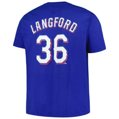 Wyatt Langford Texas Rangers Fanatics Big & Tall Name & Number T-Shirt | MLB Online