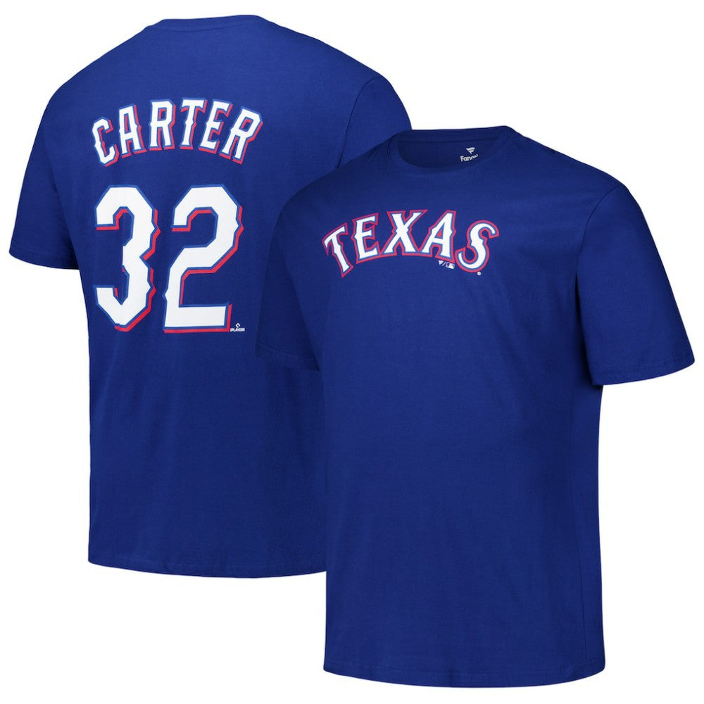 Evan Carter Texas Rangers Fanatics Big & Tall Name & Number T-Shirt | MLB Near me