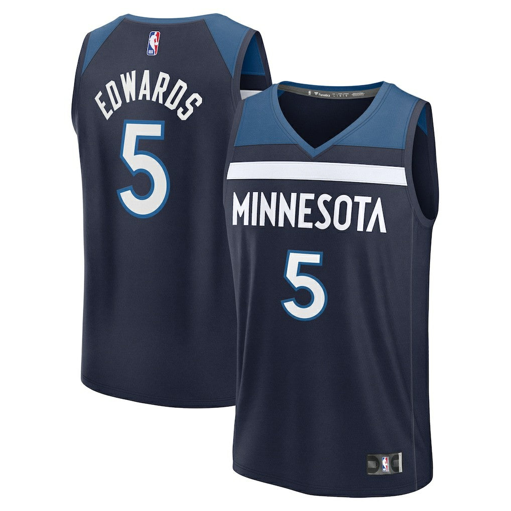 Anthony Edwards Minnesota Timberwolves Fast Break Replica Player Jersey For Sale