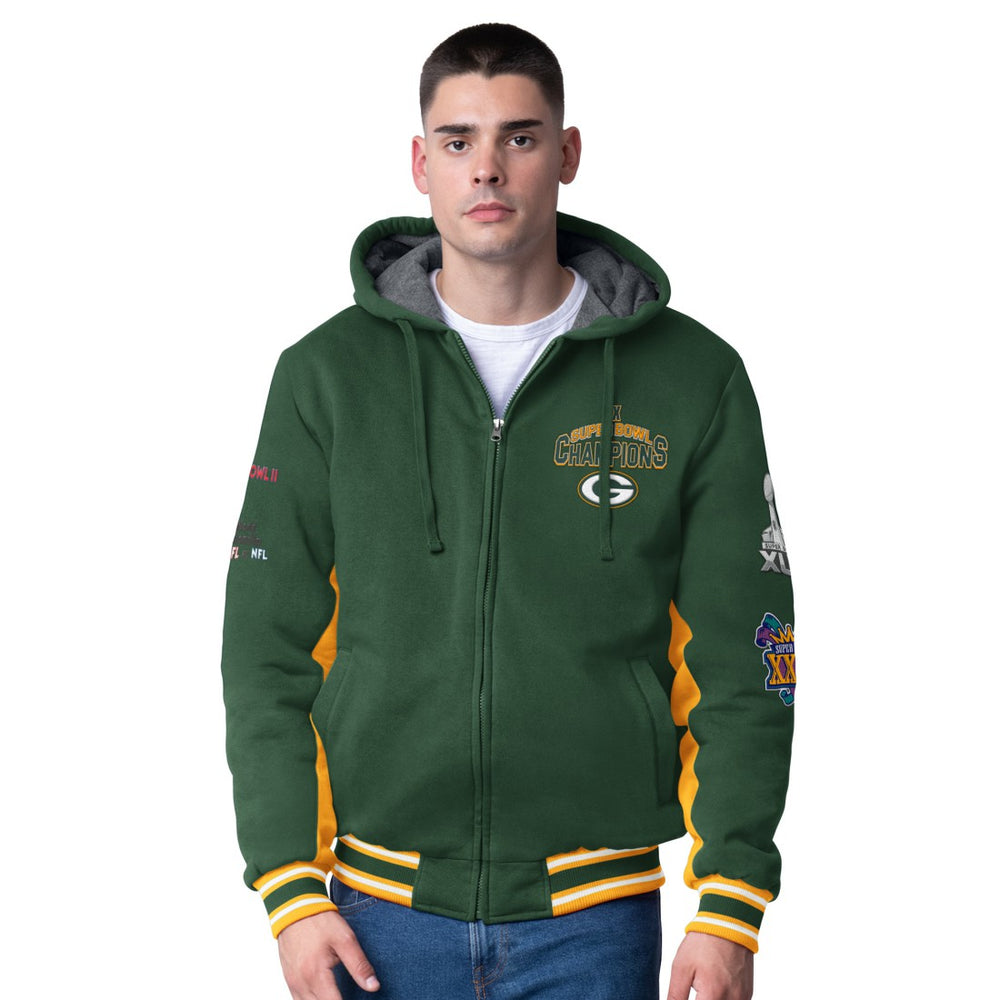 Green Bay Packers  G-III Extreme No Huddle Commemorative Full-Zip Hoodie Jacket