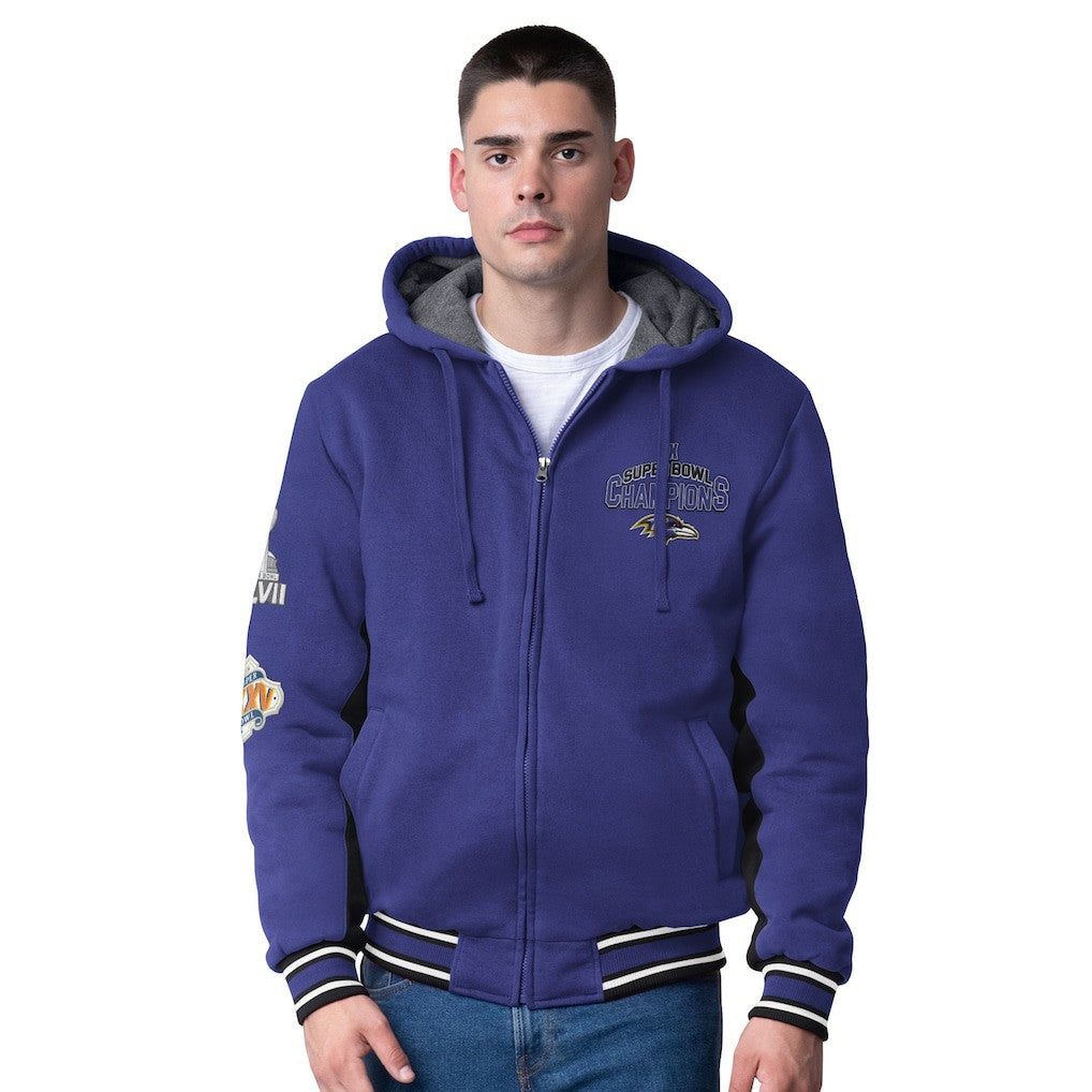 Baltimore Ravens  G-III Extreme No Huddle Commemorative Full-Zip Hoodie Jacket