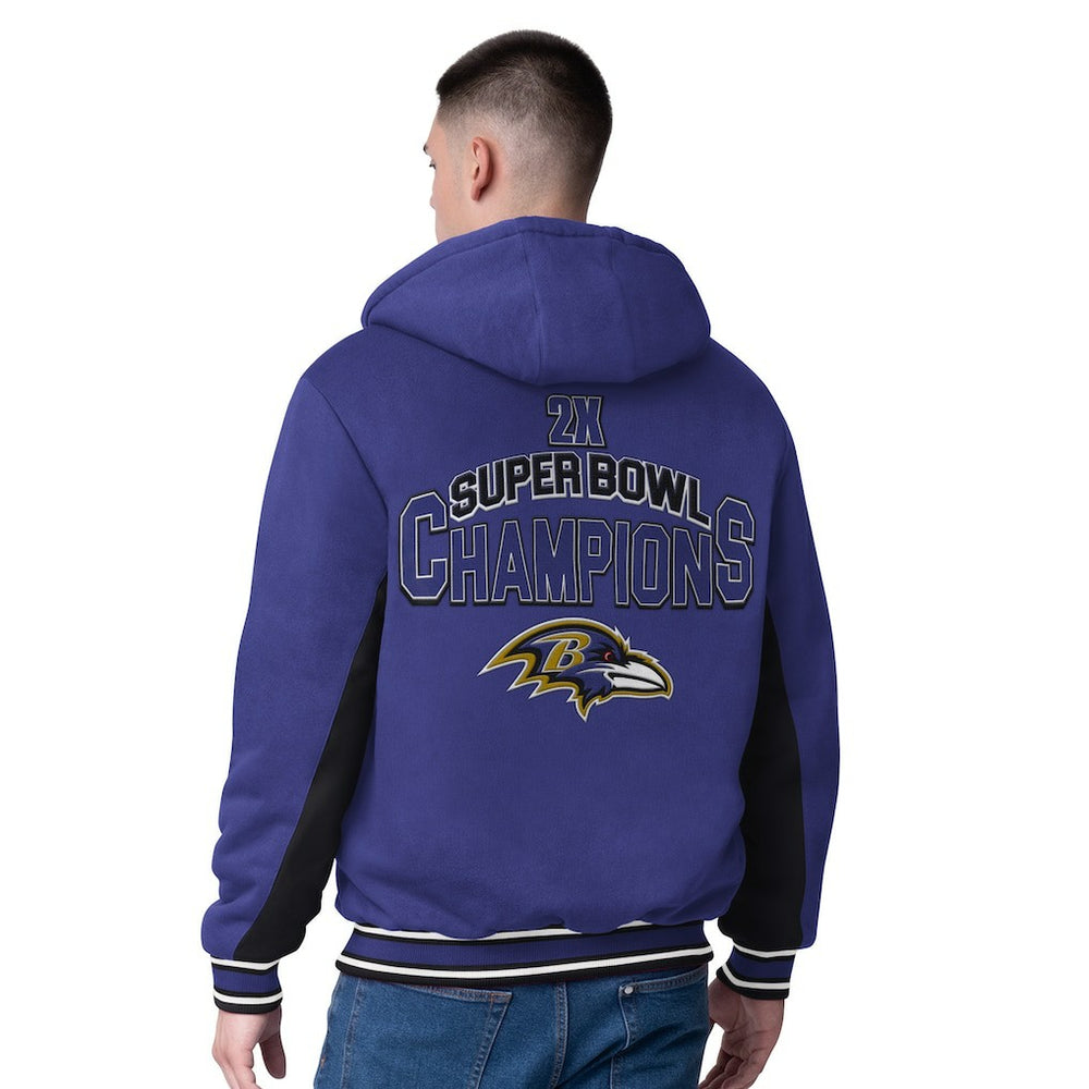 Baltimore Ravens  G-III Extreme No Huddle Commemorative Full-Zip Hoodie Jacket