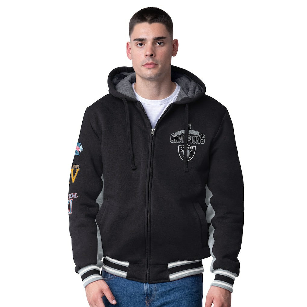 Las Vegas Raiders  G-III Extreme No Huddle Commemorative Full-Zip Hoodie Jacket