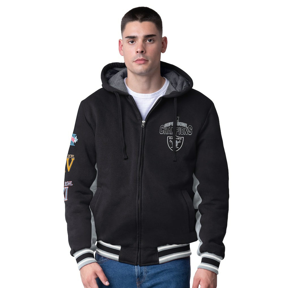 Las Vegas Raiders  G-III Extreme No Huddle Commemorative Full-Zip Hoodie Jacket