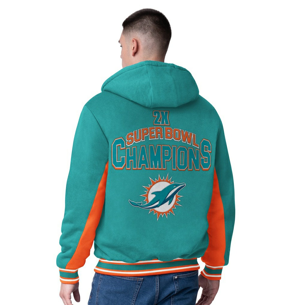 Miami Dolphins  G-III Extreme No Huddle Commemorative Full-Zip Hoodie Jacket