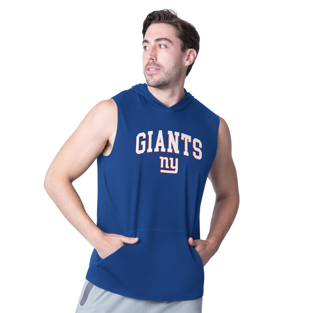 New York Giants  MSX by Michael Strahan Action Sleeveless Pullover Hoodie