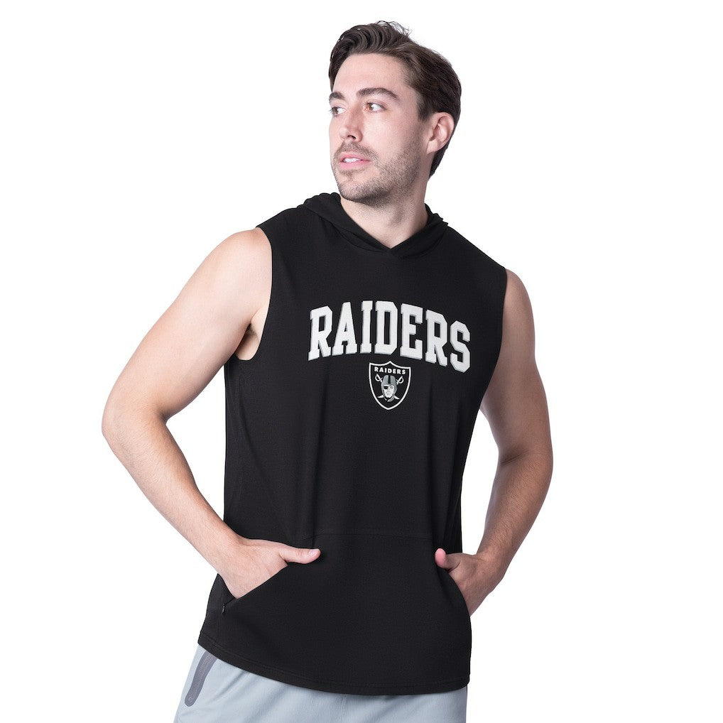 Las Vegas Raiders  MSX by Michael Strahan Action Sleeveless Pullover Hoodie