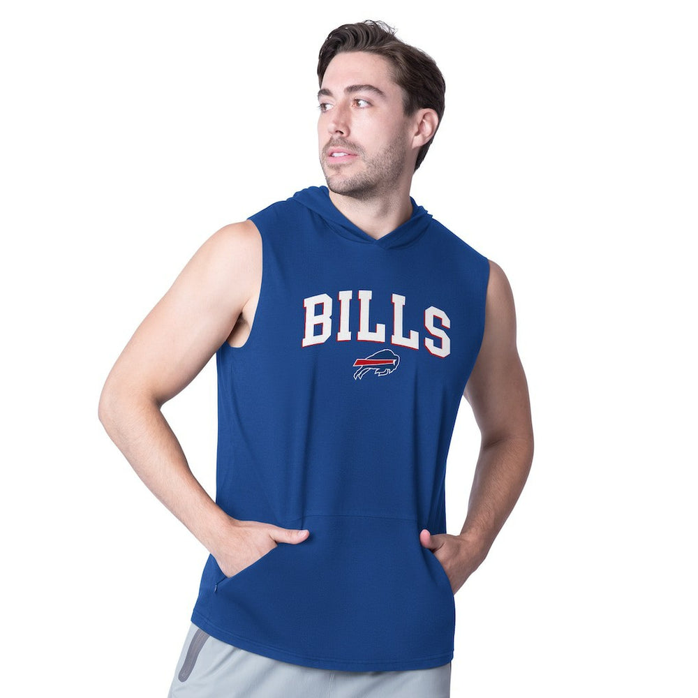 Buffalo Bills  MSX by Michael Strahan Action Sleeveless Pullover Hoodie