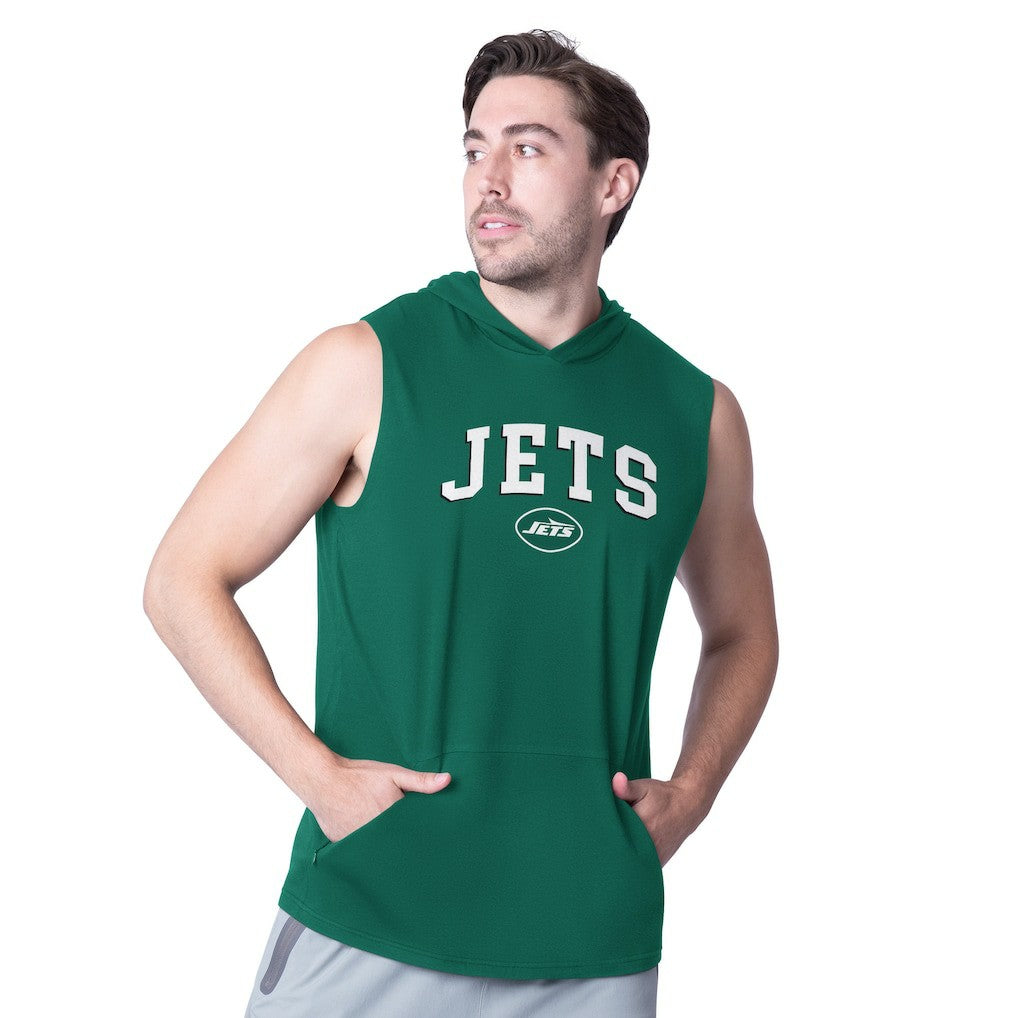 New York Jets  MSX by Michael Strahan Action Sleeveless Pullover Hoodie