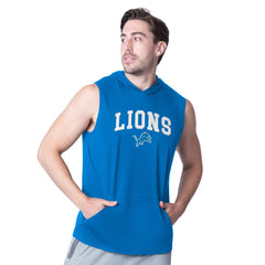 Detroit Lions  MSX by Michael Strahan Action Sleeveless Pullover Hoodie