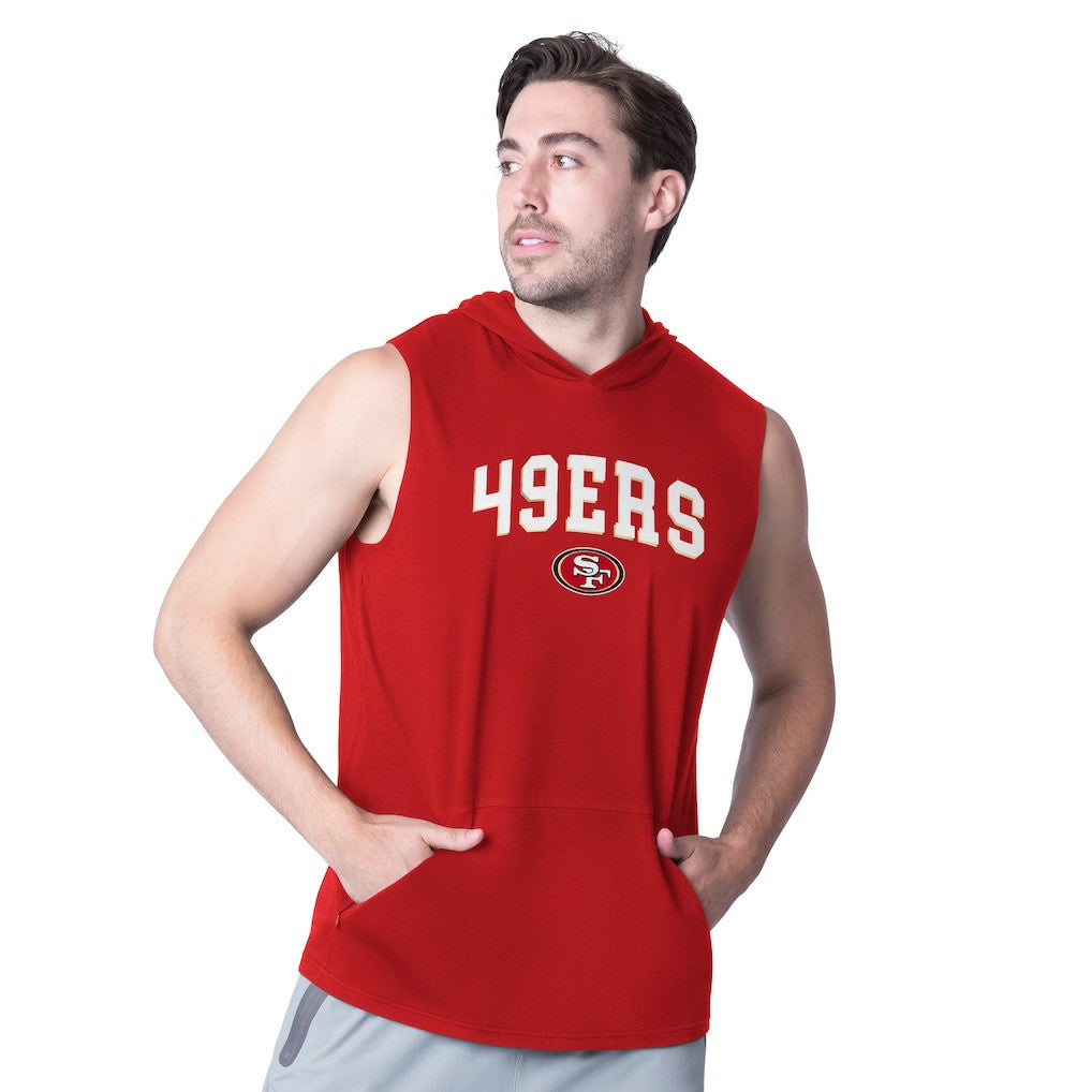 San Francisco 49ers  MSX by Michael Strahan Action Sleeveless Pullover Hoodie