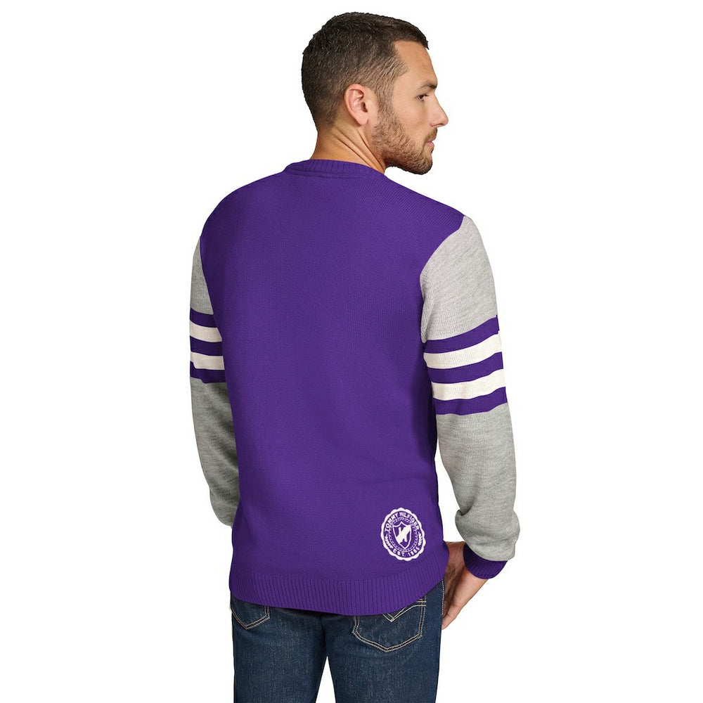 Minnesota Vikings  Tommy Hilfiger Acrylic Crewneck Pullover Sweater