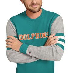 Miami Dolphins  Tommy Hilfiger Acrylic Crewneck Pullover Sweater