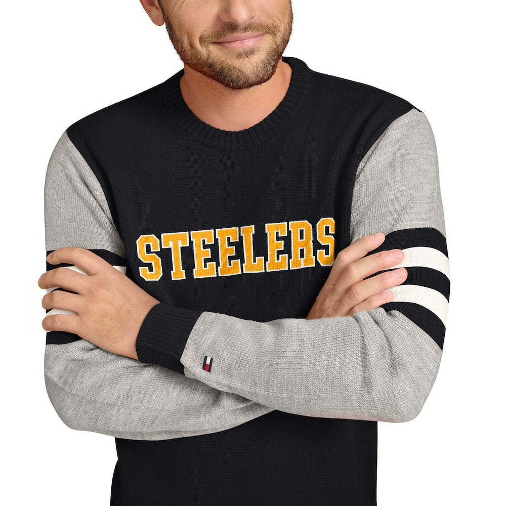 Pittsburgh Steelers  Tommy Hilfiger Acrylic Crewneck Pullover Sweater
