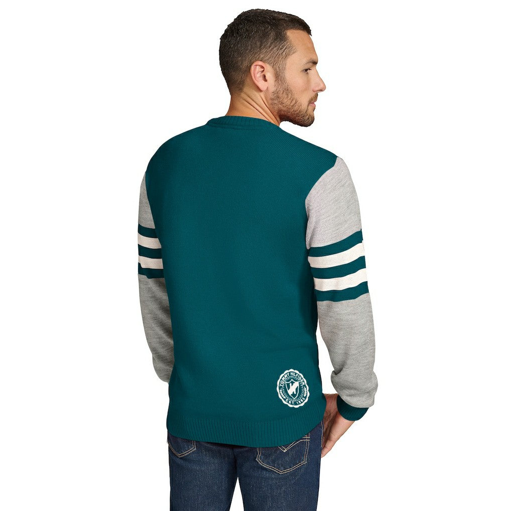 Philadelphia Eagles  Tommy Hilfiger Acrylic Crewneck Pullover Sweater