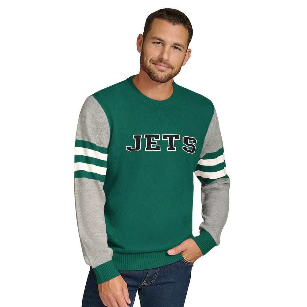 New York Jets  Tommy Hilfiger Acrylic Crewneck Pullover Sweater