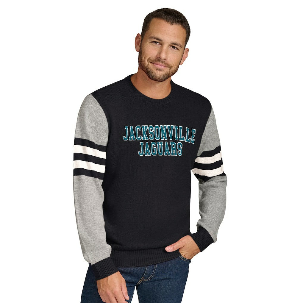Jacksonville Jaguars  Tommy Hilfiger Acrylic Crewneck Pullover Sweater