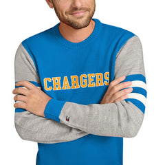 Los Angeles Chargers  Tommy Hilfiger Acrylic Crewneck Pullover Sweater