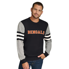 Cincinnati Bengals  Tommy Hilfiger Acrylic Crewneck Pullover Sweater
