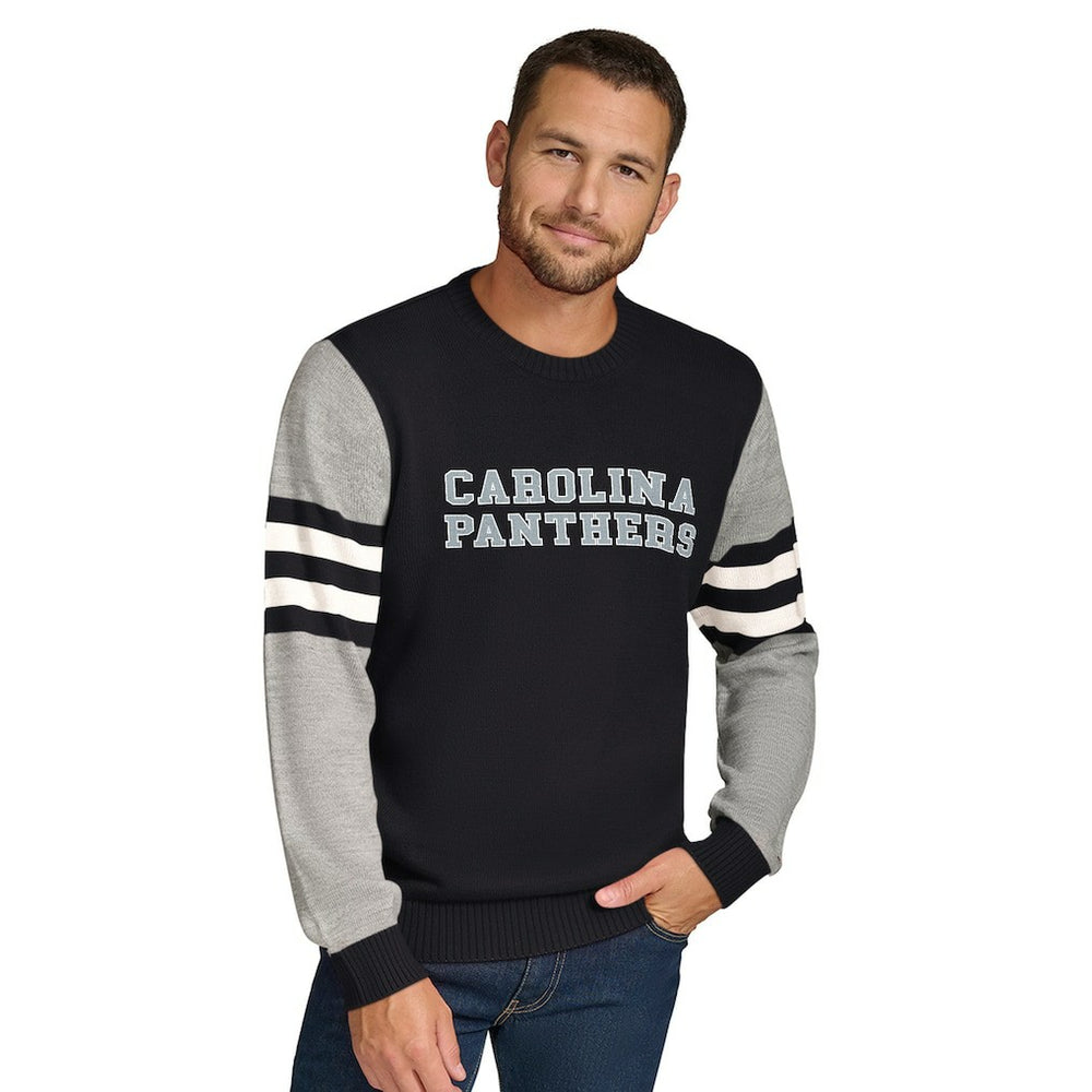 Carolina Panthers  Tommy Hilfiger Acrylic Crewneck Pullover Sweater