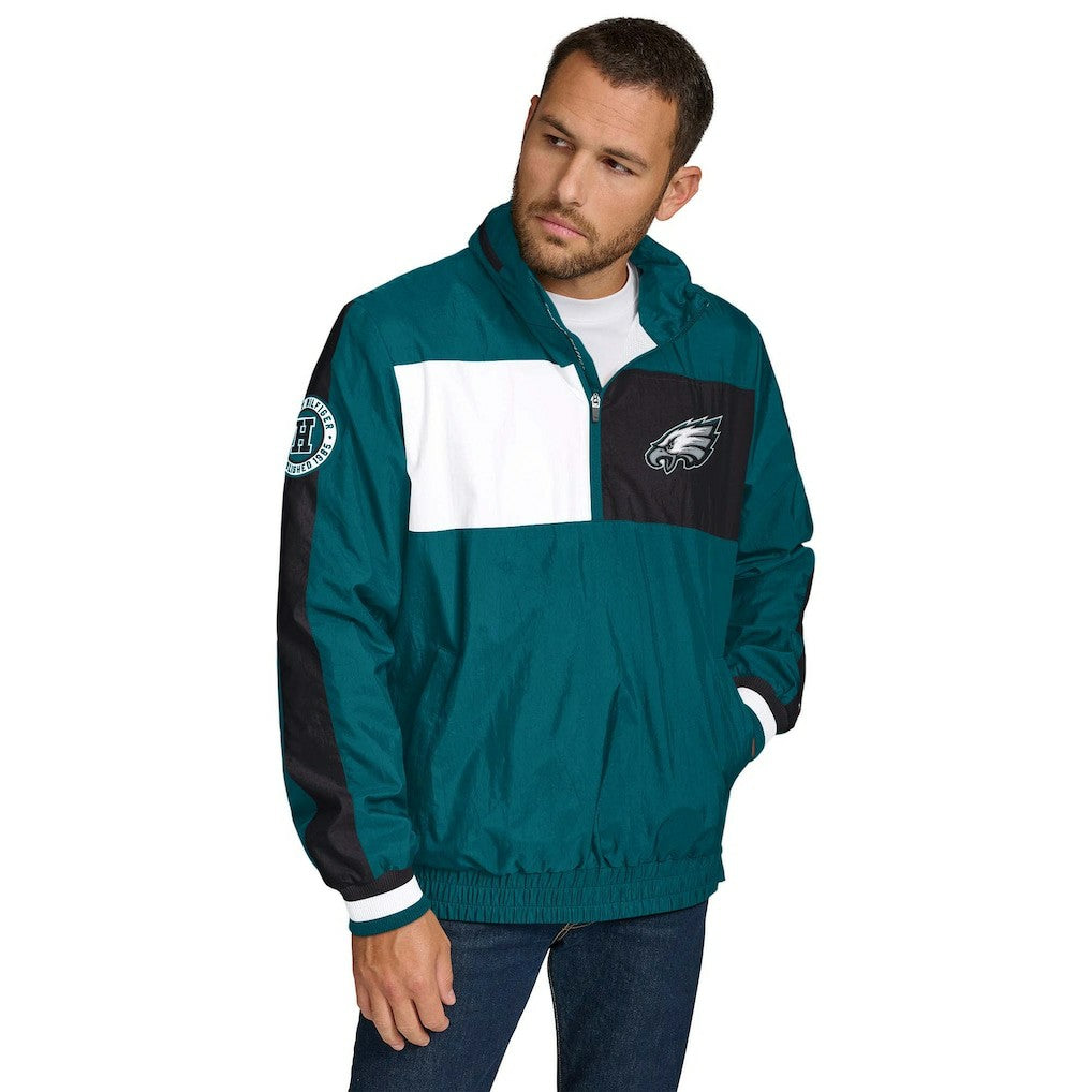 Philadelphia Eagles  Tommy Hilfiger Gael Lightweight Half-Zip Hoodie Jacket