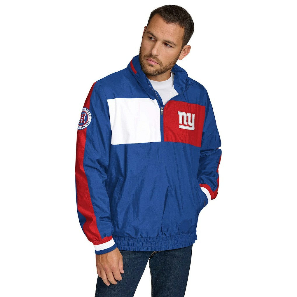 New York Giants  Tommy Hilfiger Gael Lightweight Half-Zip Hoodie Jacket