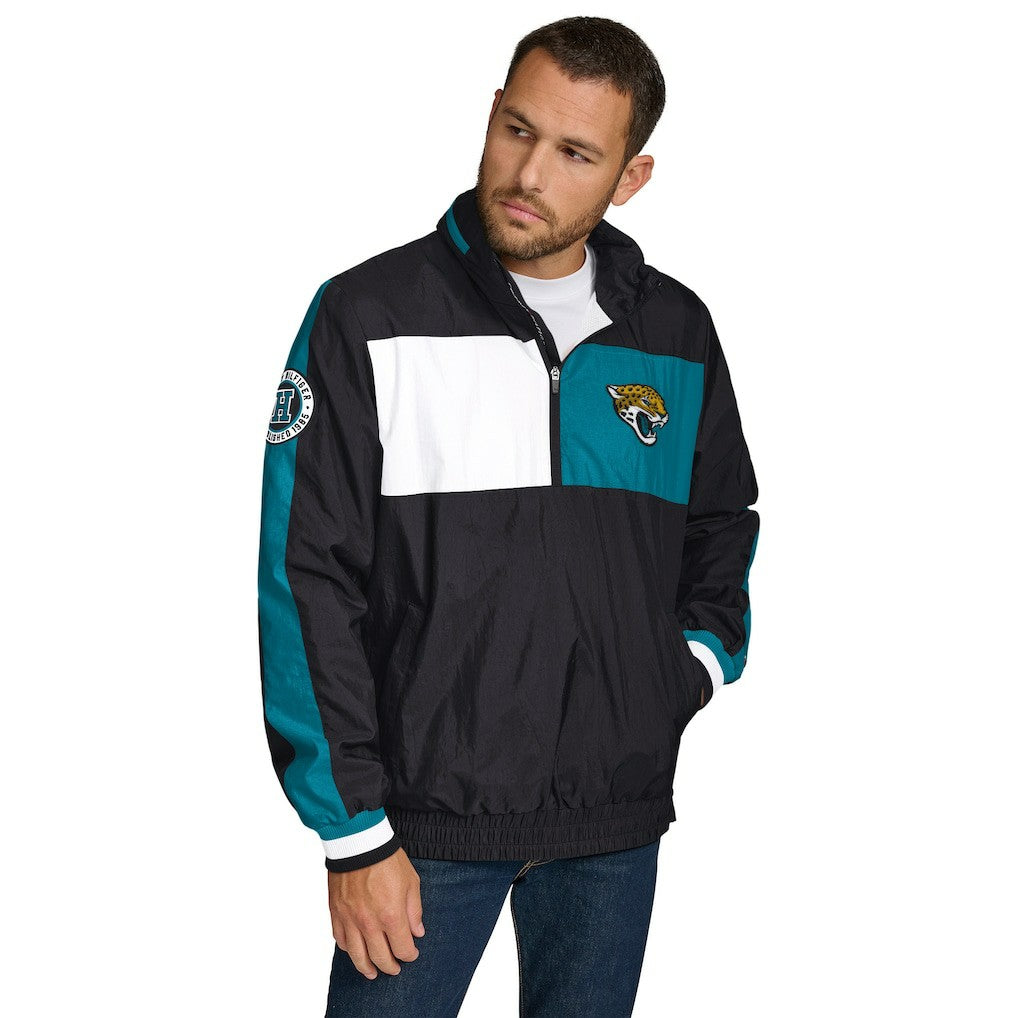 Jacksonville Jaguars  Tommy Hilfiger Gael Lightweight Half-Zip Pullover Hoodie Jacket